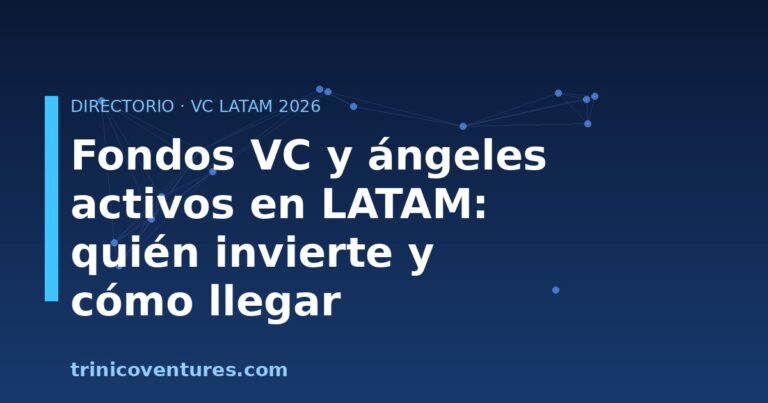 Directorio de fondos VC y ángeles activos en LATAM (2026): quién invierte, en qué etapa y cómo llegar