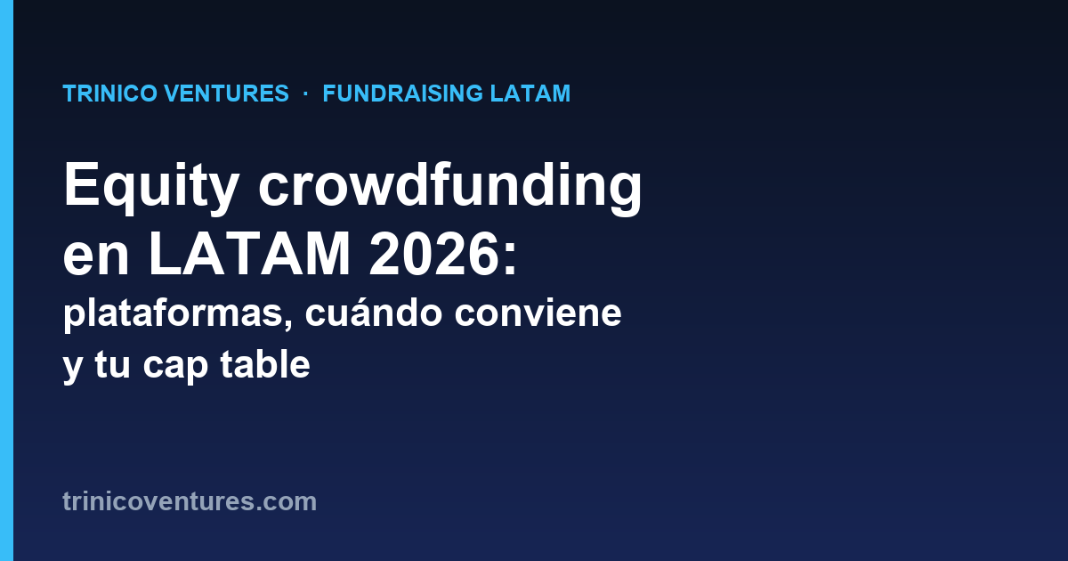 Equity crowdfunding en LATAM 2026: plataformas por país y cap table