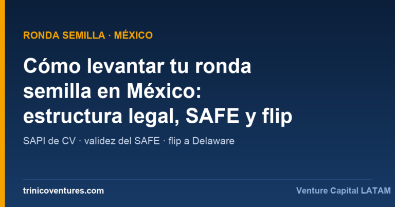 Ronda semilla en México: estructura legal, SAFE y flip a Delaware