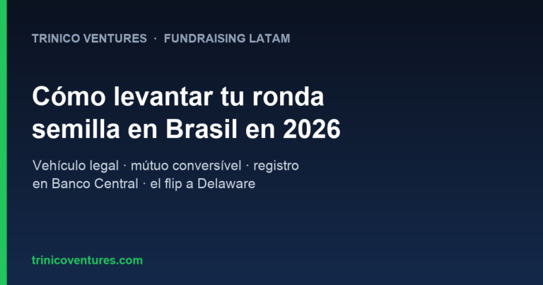 Cómo levantar una ronda semilla en Brasil en 2026